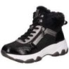 Bugatti Schnür Boots Damen schwarz|schwarz