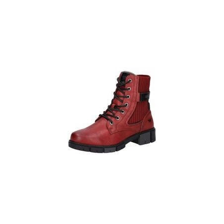 Mustang Schnürstiefelette Damen rot|rot|rot