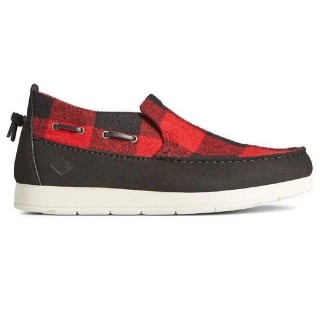 Sperry Moc-Sider Buffalo Check Herren Sneaker Halbschuhe Slip On STS23720 Mokassin
