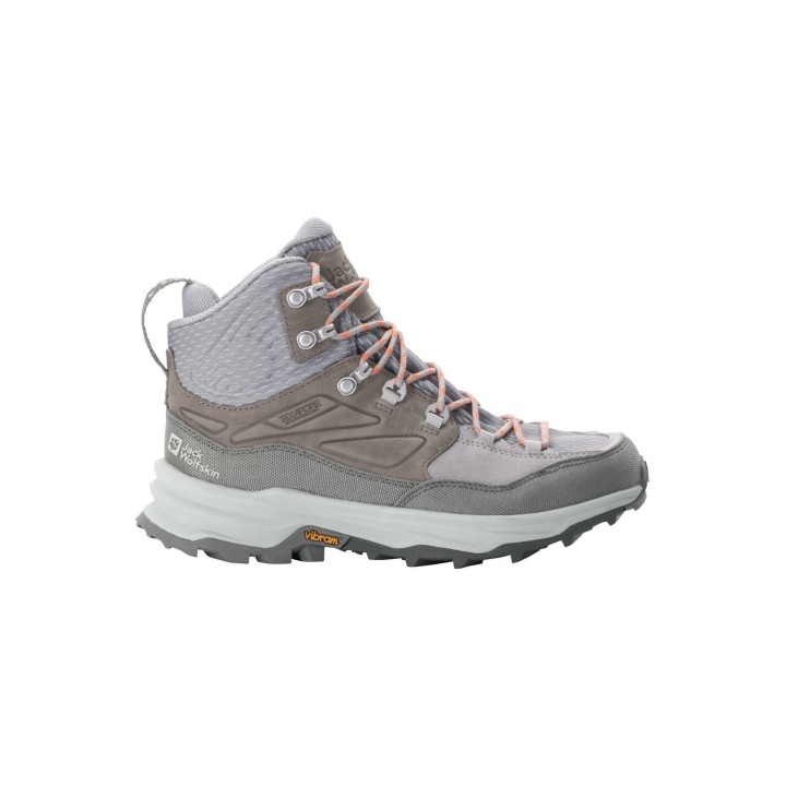 Jack Wolfskin Cyrox Texapore Mid Women Wasserdichte Wanderschuhe Damen 38 grey pebble