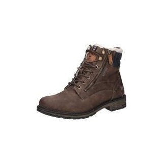 Mustang Schnür Boots Herren braun|braun