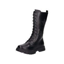 Barbarella Schnürstiefel Mädchen schwarz|schwarz