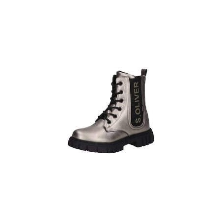 s.Oliver Schnür Boots Mädchen silber|silber|silber|silber|silber|silber