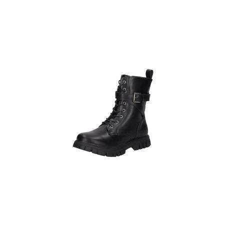 Barbarella Schnür Boots Mädchen schwarz|schwarz|schwarz