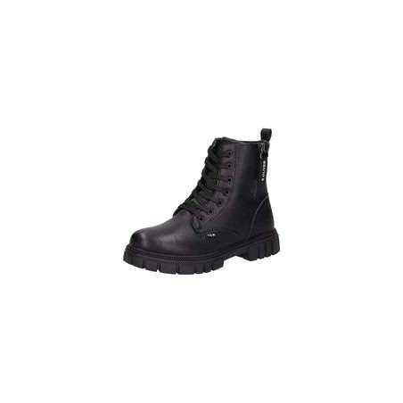s.Oliver Schnür Boots Mädchen schwarz|schwarz