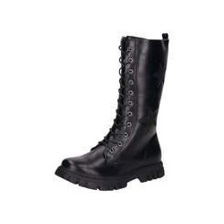 Barbarella Schnürstiefel Mädchen schwarz|schwarz