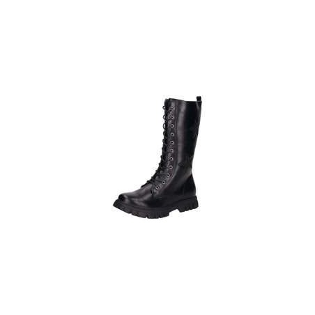 Barbarella Schnürstiefel Mädchen schwarz|schwarz