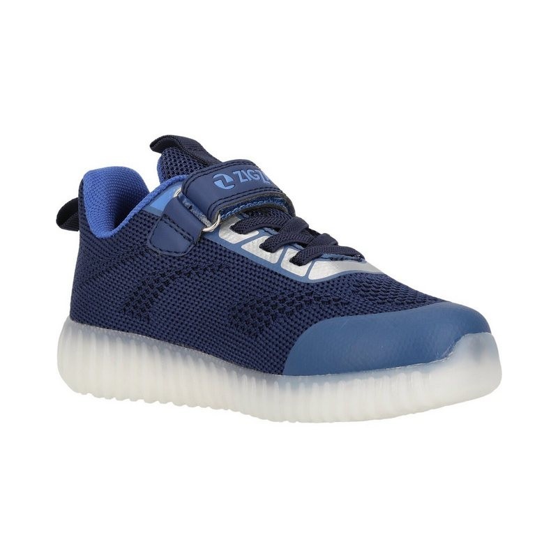 ZIGZAG Silas Kids Shoe W/lights Navy Indoorschuh