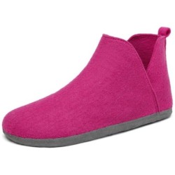 Home & Joy vegan & recycled Comfort Filz unisex Hausschuh (hohe Hüttenschuhe, Fußbett entnehmbar, weich & warm gefüttert, beq