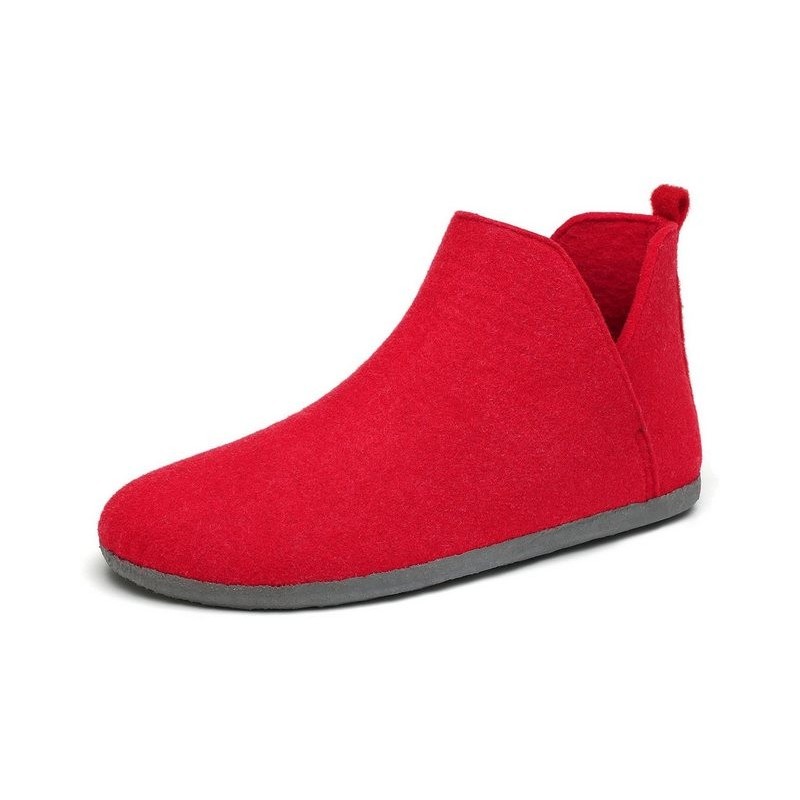 Home & Joy vegan & recycled Comfort Filz unisex Hausschuh (hohe Hüttenschuhe, Fußbett entnehmbar, weich & warm gefüttert, beq