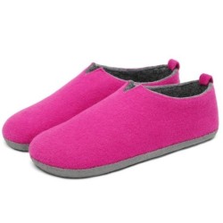 Home & Joy vegan & recycled Comfort Filz unisex Hausschuh (hohe Hüttenschuhe, Fußbett entnehmbar, weich & warm gefüttert, beq