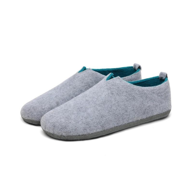 Home & Joy vegan & recycled Comfort Filz unisex Hausschuh (hohe Hüttenschuhe, Fußbett entnehmbar, weich & warm gefüttert, beq