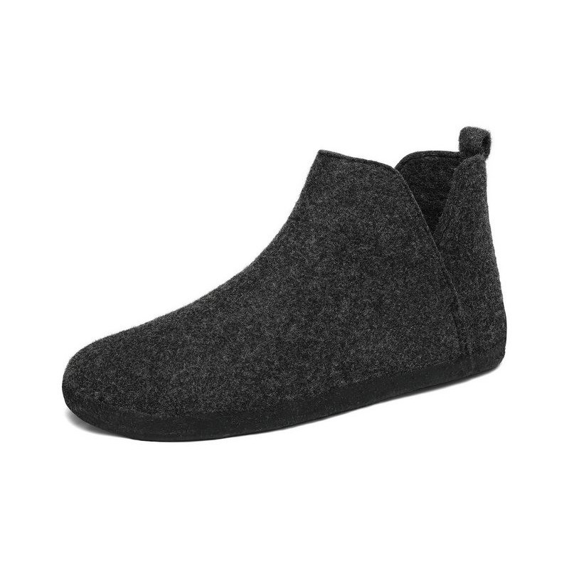 Home & Joy vegan & recycled Comfort Filz unisex Hausschuh (hohe Hüttenschuhe, Fußbett entnehmbar, weich & warm gefüttert, beq
