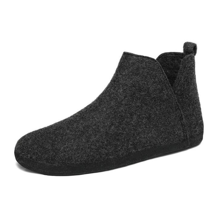 Home & Joy vegan & recycled Comfort Filz unisex Hausschuh (hohe Hüttenschuhe, Fußbett entnehmbar, weich & warm gefüttert, beq