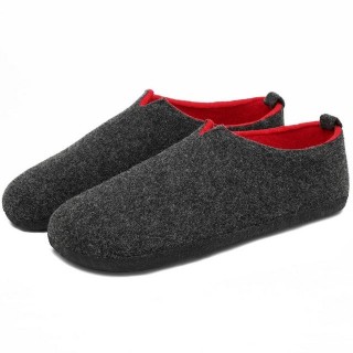 Home & Joy vegan & recycled Comfort Filz unisex Hausschuh (hohe Hüttenschuhe, Fußbett entnehmbar, weich & warm gefüttert, beq