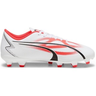 PUMA ULTRA PLAY FG/AG Jr 001 PUMA WHITE-PUMA BLACK-FIRE ORC Fußballschuh
