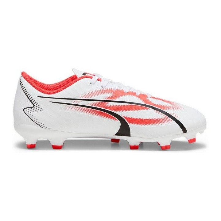 PUMA ULTRA PLAY FG/AG Jr 001 PUMA WHITE-PUMA BLACK-FIRE ORC Fußballschuh