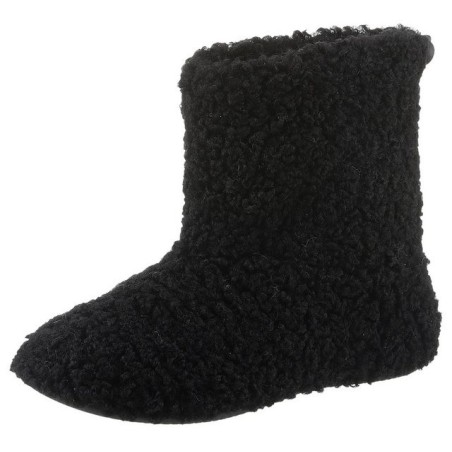 VERBENAS Yaiza Curly Hüttenschuhe, Homeslipper, Schlupfboots, Hausschuh in Kuschel-Optik
