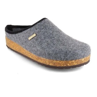Tuffeln Filz-Pantoffeln Komfort Herren Clogs mit Kork-Fußbett Hausschuh vegan aus 100% Tuf-Felt
