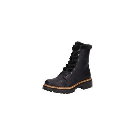 Rieker Schnür Boots Damen schwarz|schwarz|schwarz|schwarz