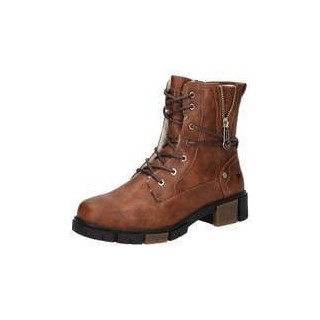 Mustang Schnürstiefelette Damen braun|braun