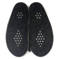 Pantoffelmann Gästepantoffel Filzsohle Filzpantoffel faltbar Pantoffel Hausschuhe Pantoffel (1 Paar) für Laminat- und Parkett