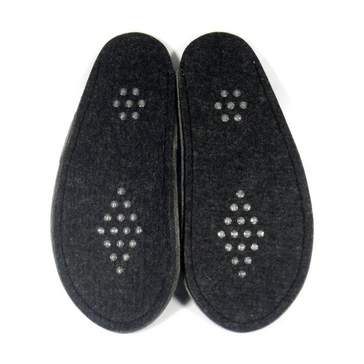 Pantoffelmann Gästepantoffel Filzsohle Filzpantoffel faltbar Pantoffel Hausschuhe Pantoffel (1 Paar) für Laminat- und Parkett