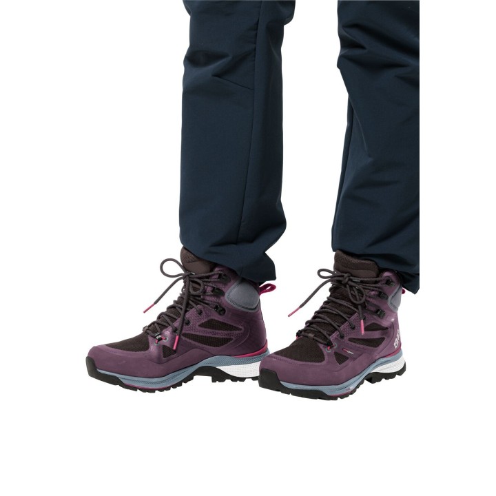 Jack Wolfskin Force Striker Texapore Mid Women Wasserdichte Wanderschuhe Damen 36 miscellaneous,purple,grey purple / grey