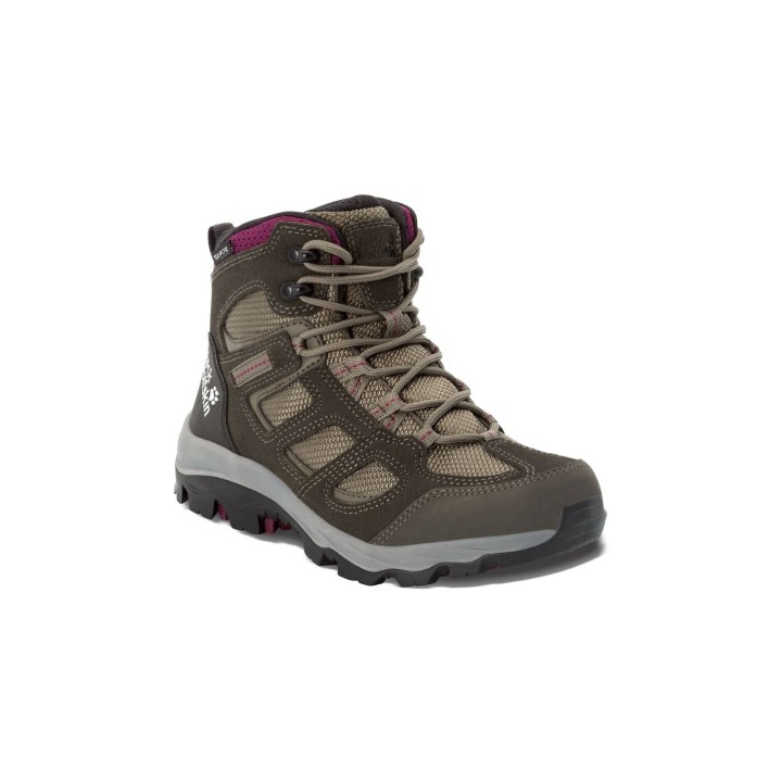 Jack Wolfskin Vojo 3 Texapore Mid Women Wasserdichte Wanderschuhe Damen 35.5 miscellaneous khaki / burgundy
