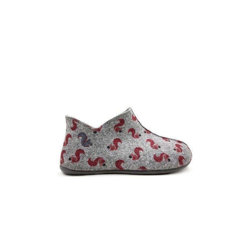 thies 1856 ® Kids PET Squirrel Slipper Boot Slipper Vegan