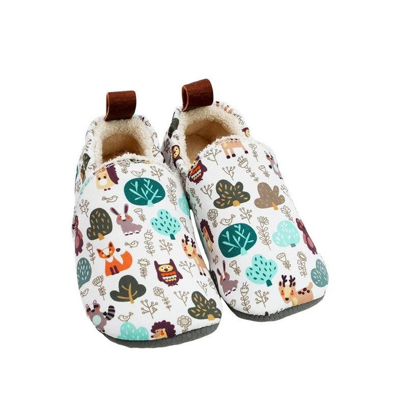 POLOLO Pololo Hausschuhe Barfußschuhe Krabbelschuhe Seaqual Wald Uni Krabbelschuh