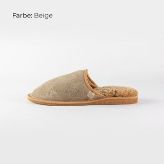 Provellus HAUSSCHUHE PANTOFFELN SLIPPER ECHT DEUTSCHES MERINOSCHAFFELL/LEDER Hausschuh