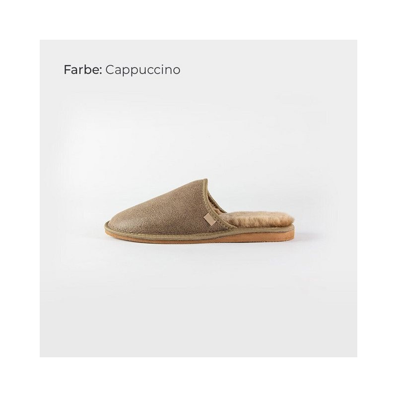 Provellus HAUSSCHUHE PANTOFFELN SLIPPER ECHT DEUTSCHES MERINOSCHAFFELL/LEDER Hausschuh