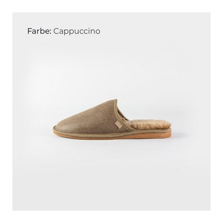 Provellus HAUSSCHUHE PANTOFFELN SLIPPER ECHT DEUTSCHES MERINOSCHAFFELL/LEDER Hausschuh