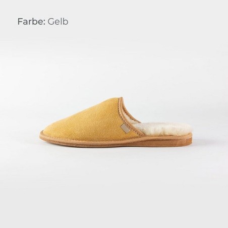 Provellus HAUSSCHUHE PANTOFFELN SLIPPER ECHT DEUTSCHES MERINOSCHAFFELL/LEDER Hausschuh
