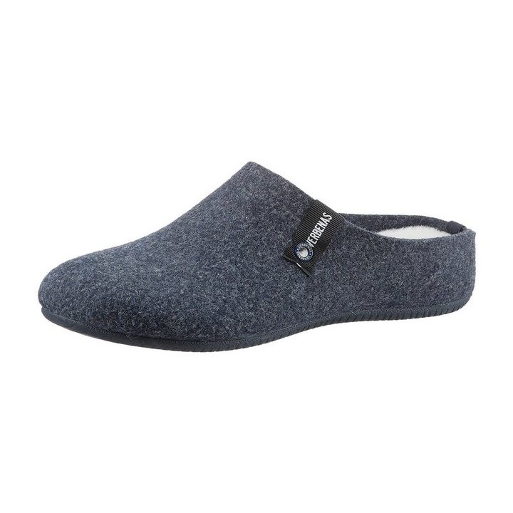 VERBENAS York Fieltro Pantoffel, Hausschuh, Homeslipper, Clog mit Warmfutter-Innensohle