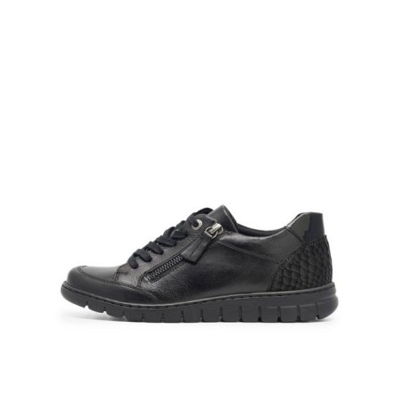 Go Soft Halbschuhe WI23-GHANA-04 Schwarz Schnürschuh