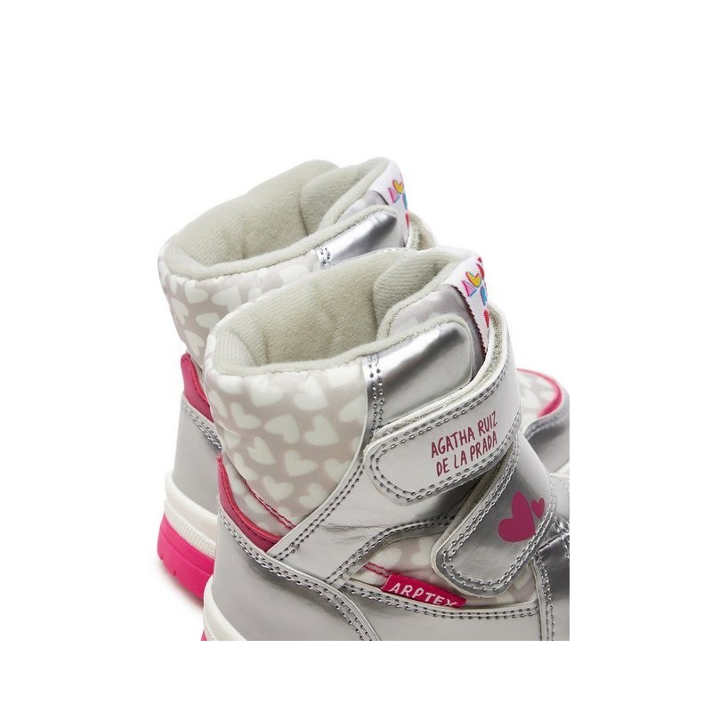Agatha ruiz de la prada Schneeschuhe 241990-B M Silberfarben Schnürschuh