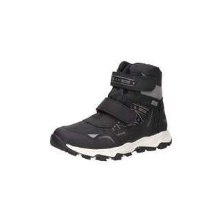 Mustang Klett Boots Jungen schwarz|schwarz|schwarz