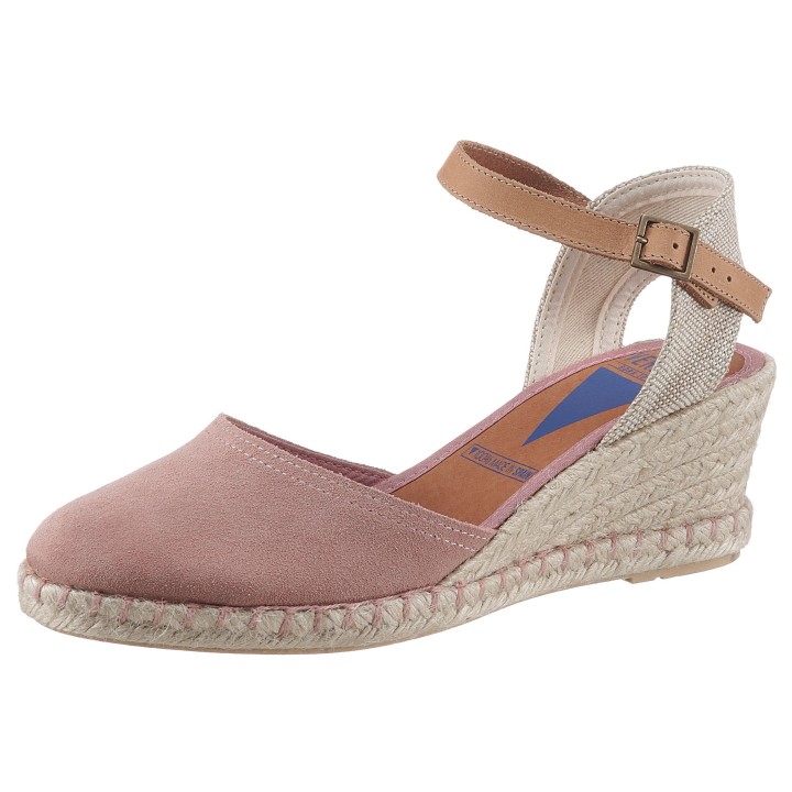 VERBENAS Sandalette »MALENA SERRAJE«, Sommerschuh, Riemchensandale, Urlaubschuh mit Keilabsatz