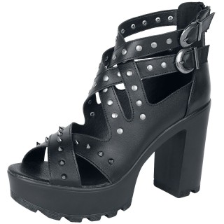 Black Premium by EMP High Heel - High Heels mit Riemen und Nieten - EU37 bis EU41 - für Damen - Größe EU37 - schwarz