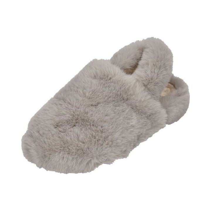 espadrij l´originale ELASTIQUE FURRY Hausschuh Gris