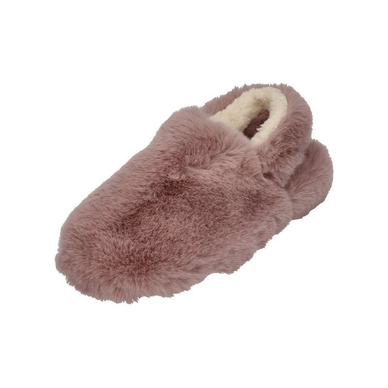 espadrij l´originale ELASTIQUE FURRY Hausschuh Rose