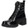 2Go Fashion Schnür Boots Damen schwarz|schwarz