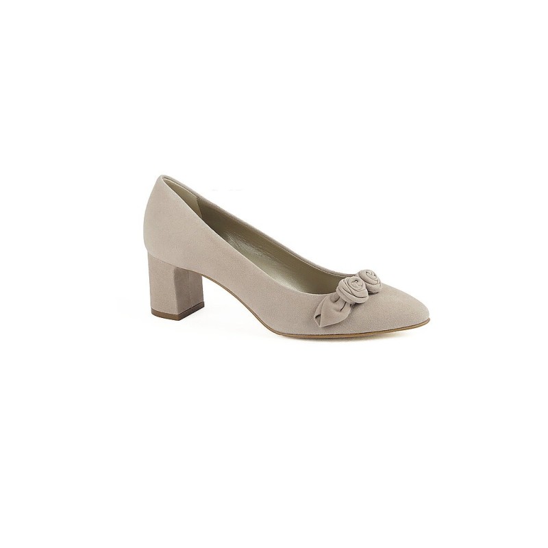 DIRNDL & BUA Trachtenschuhe - Pumps beige | 38
