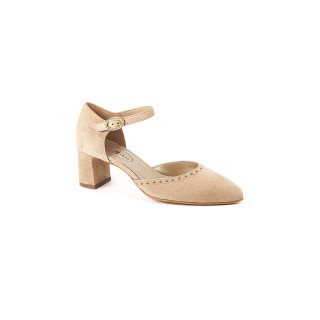 DIRNDL & BUA Trachtenschuhe - Pumps beige | 39