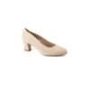 DIRNDL & BUA Trachtenschuhe - Pumps beige | 38