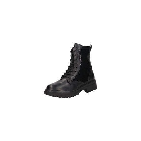 Via della Rosa Schnüstiefelette Damen schwarz|schwarz|schwarz