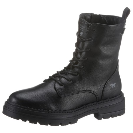 Mustang Shoes Winterboots, Schnürboots, Winterstiefelette, Nieten und Zierriegel an der Ferse