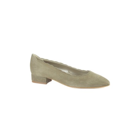 DIRNDL & BUA Trachtenschuhe - Ballerinas hellgrün | 38